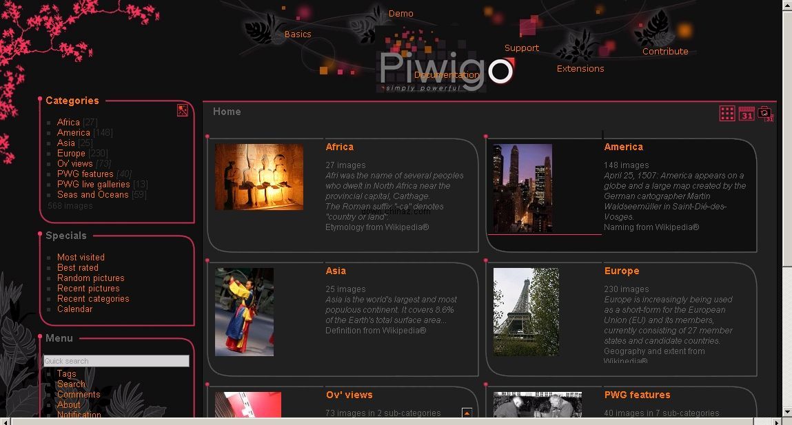 Piwigo 开源相册系统v2.10.2